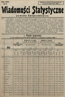 Wiadomości Statystyczne Powiatu Świętochłowickiego : dodatek do Gazety Powiatowej. 1930, nr 9