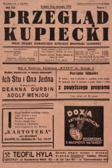 Przegląd Kupiecki : organ Związku Stowarzyszeń Kupieckich Małopolski Zachodniej. 1938, nr 1
