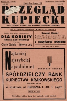 Przegląd Kupiecki : organ Związku Stowarzyszeń Kupieckich Małopolski Zachodniej. 1938, nr 27