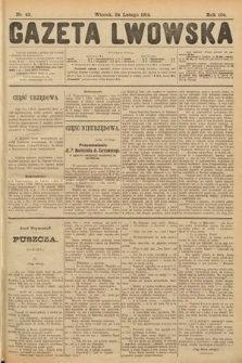 Gazeta Lwowska. 1914, nr 43