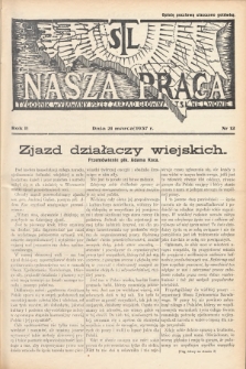 Nasza Praca : tygodnik wydawany przez Zarząd Główny TSL we Lwowie. 1937, nr 12
