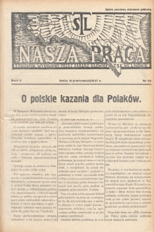 Nasza Praca : tygodnik wydawany przez Zarząd Główny TSL we Lwowie. 1937, nr 15