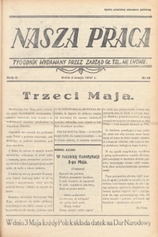 Nasza Praca : tygodnik wydawany przez Zarząd Główny TSL we Lwowie. 1937, nr 18