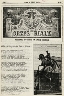 Orzeł Biały : tygodnik, wychodzi na każdą niedzielę. 1925, nr 35
