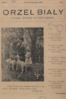 Orzeł Biały : tygodnik, wychodzi na każdą niedzielę. 1926, nr 1