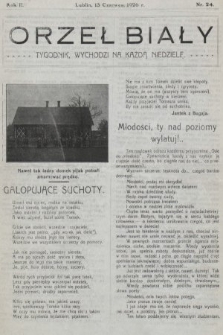 Orzeł Biały : tygodnik, wychodzi na każdą niedzielę. 1926, nr 24