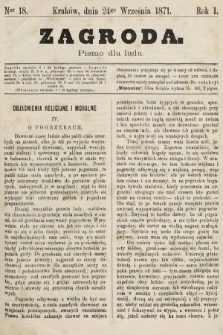 Zagroda : pismo dla ludu. 1871, nr 18