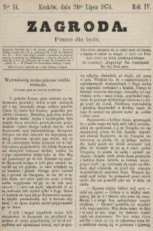 Zagroda : pismo dla ludu. 1874, nr 14