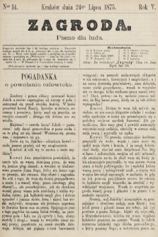 Zagroda : pismo dla ludu. 1875, nr 14