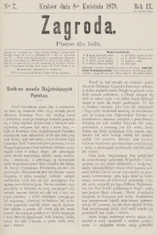 Zagroda : pismo dla ludu. 1879, nr 7