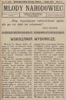 Młody Narodowiec. 1930, nr 11