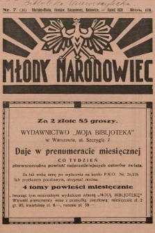 Młody Narodowiec. 1931, nr 7