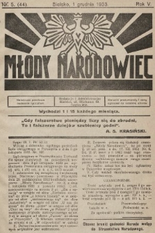 Młody Narodowiec. 1933, nr 5