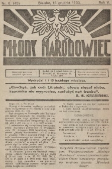 Młody Narodowiec. 1933, nr 6