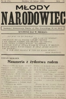 Młody Narodowiec. 1938, nr 2