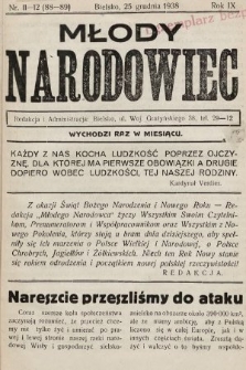 Młody Narodowiec. 1938, nr 11