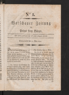 Warschauer Zeitung für Polens Freye Bürger. 1794, nr 11