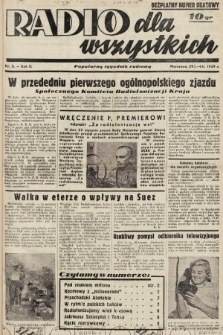 Radio dla Wszystkich : popularny tygodnik radiowy. 1939, nr 5