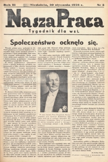 Nasza Praca : tygodnik dla wsi. 1938, nr  5