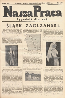 Nasza Praca : tygodnik dla wsi. 1938, nr  40