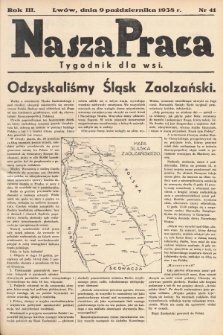 Nasza Praca : tygodnik dla wsi. 1938, nr  41