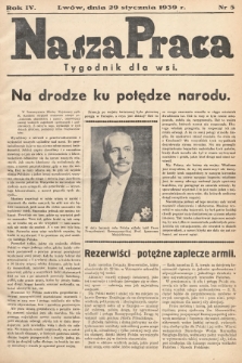 Nasza Praca : tygodnik dla wsi. 1939, nr  5