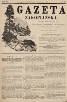Gazeta Zakopiańska : pierwszy polski organ dla spraw turystycznych, klimatycznych i komunikacyjnych z urzędową listą imienną gości. 1893, nr 2