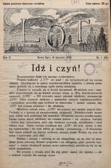 Lot : dwutygodnik młodzieży. 1928, nr 1 (16)