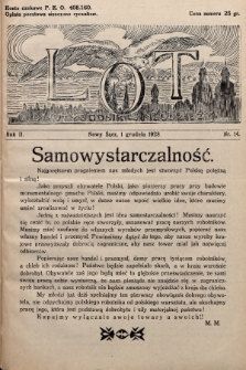 Lot : dwutygodnik młodzieży. 1928, nr 14