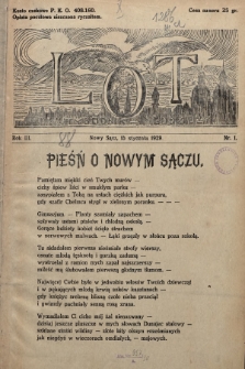 Lot : dwutygodnik młodzieży. 1929, nr 1