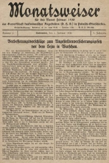 Der Monatsweiser : für den Monat... : der Gewerkschaft kaufmännischer Angestellten (D.H.V.) in Polnisch-Oberschlesien. 1930, nr 2
