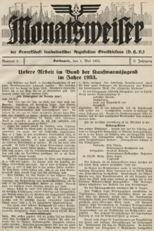 Der Monatsweiser : für den Monat... : der Gewerkschaft kaufmännischer Angestellten (D.H.V.) in Polnisch-Oberschlesien. 1934, nr 5