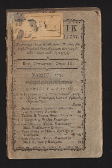 Dziennik Handlowy y Ekonomiczny : Zawieraiący w sobie wszystkie okoliczności, Pisma, Uwagi, y Myśli Patryotyczne do Handlu Fabryk i Ekonomiki ściągaiące się. 1789, cz. 3