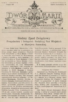 Dwór Marji : kwartalnik sodalicyjny : organ ogólnego Związku Sodalicji Pań Wiejskich w Polsce. 1929/1930, nr 4