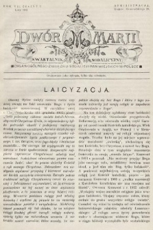 Dwór Marji : kwartalnik sodalicyjny : organ ogólnego Związku Sodalicji Pań Wiejskich w Polsce. 1931/1932, nr 1932