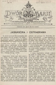 Dwór Marji : kwartalnik sodalicyjny : organ ogólnego Związku Sodalicji Pań Wiejskich w Polsce. 1934, nr 2