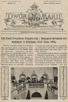 Dwór Marji : kwartalnik sodalicyjny : organ ogólnego Związku Sodalicji Pań Wiejskich w Polsce. 1935, nr 3