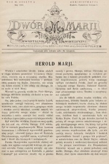 Dwór Marji : kwartalnik sodalicyjny : organ ogólnego Związku Sodalicji Pań Wiejskich w Polsce. 1936, nr 2