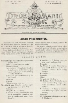 Dwór Marji : kwartalnik sodalicyjny : organ ogólnego Związku Sodalicji Pań Wiejskich w Polsce. 1939, nr 2