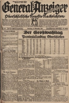 General-Anzeiger für Schlesien und Posen : oberschlesische Neuste Nachrichten. 1929, nr 270