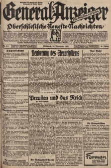 General-Anzeiger für Schlesien und Posen : oberschlesische Neuste Nachrichten. 1929, nr 271