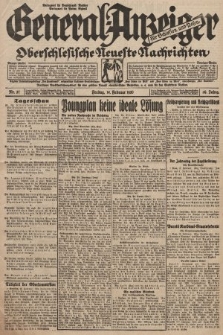 General-Anzeiger für Schlesien und Posen : oberschlesische Neuste Nachrichten. 1930, nr 37