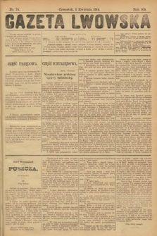 Gazeta Lwowska. 1914, nr 74