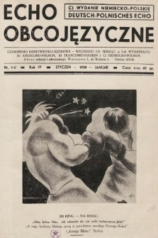 Echo Obcojęzyczne : czasopismo rozrywkowo-językowe = Deutsch-Polnisches Echo. 1938, nr 1 C
