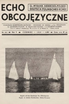 Echo Obcojęzyczne : czasopismo rozrywkowo-językowe = Deutsch-Polnisches Echo. 1939, nr 6 C