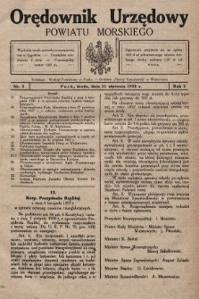 Orędownik Urzędowy Powiatu Morskiego. 1928, nr 2