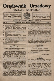 Orędownik Urzędowy Powiatu Morskiego. 1928, nr 25