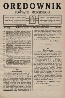 Orędownik Powiatu Morskiego. 1928, nr 41