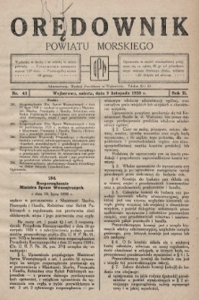 Orędownik Powiatu Morskiego. 1928, nr 43