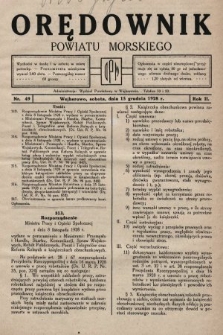 Orędownik Powiatu Morskiego. 1928, nr 49